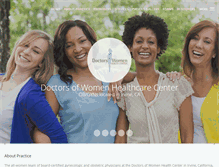 Tablet Screenshot of doctorsofwomen.com